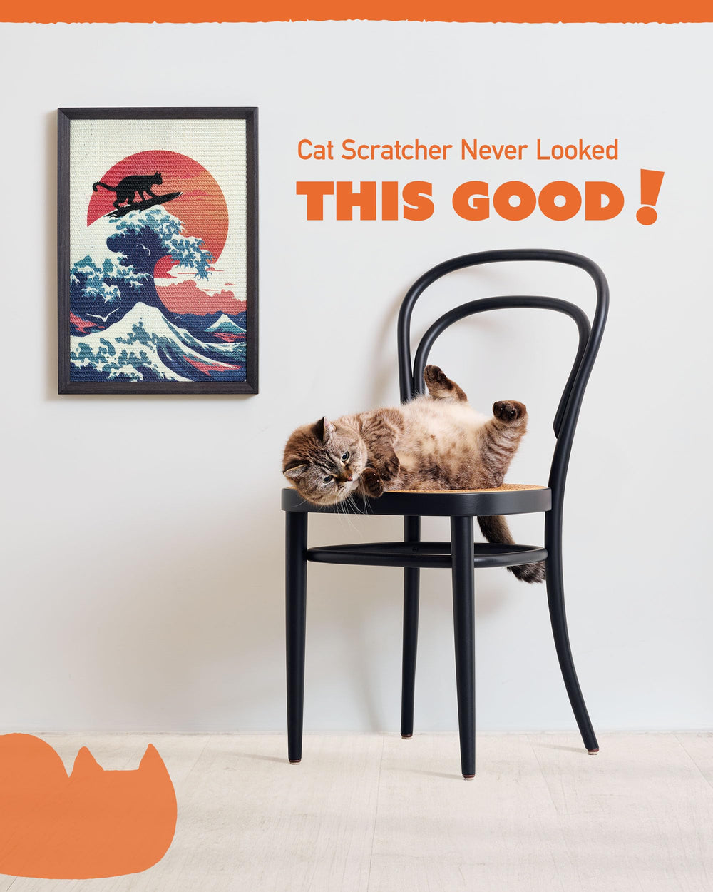 PURRDEE sisal grattoir naturel, texture réaliste et grattage efficace.