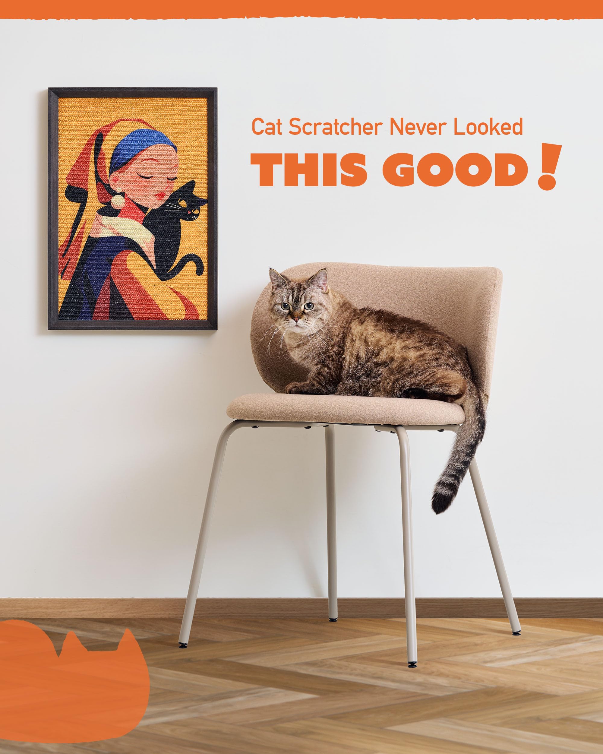 PURRDEE support mural chat griffage sisal, gain d'espace