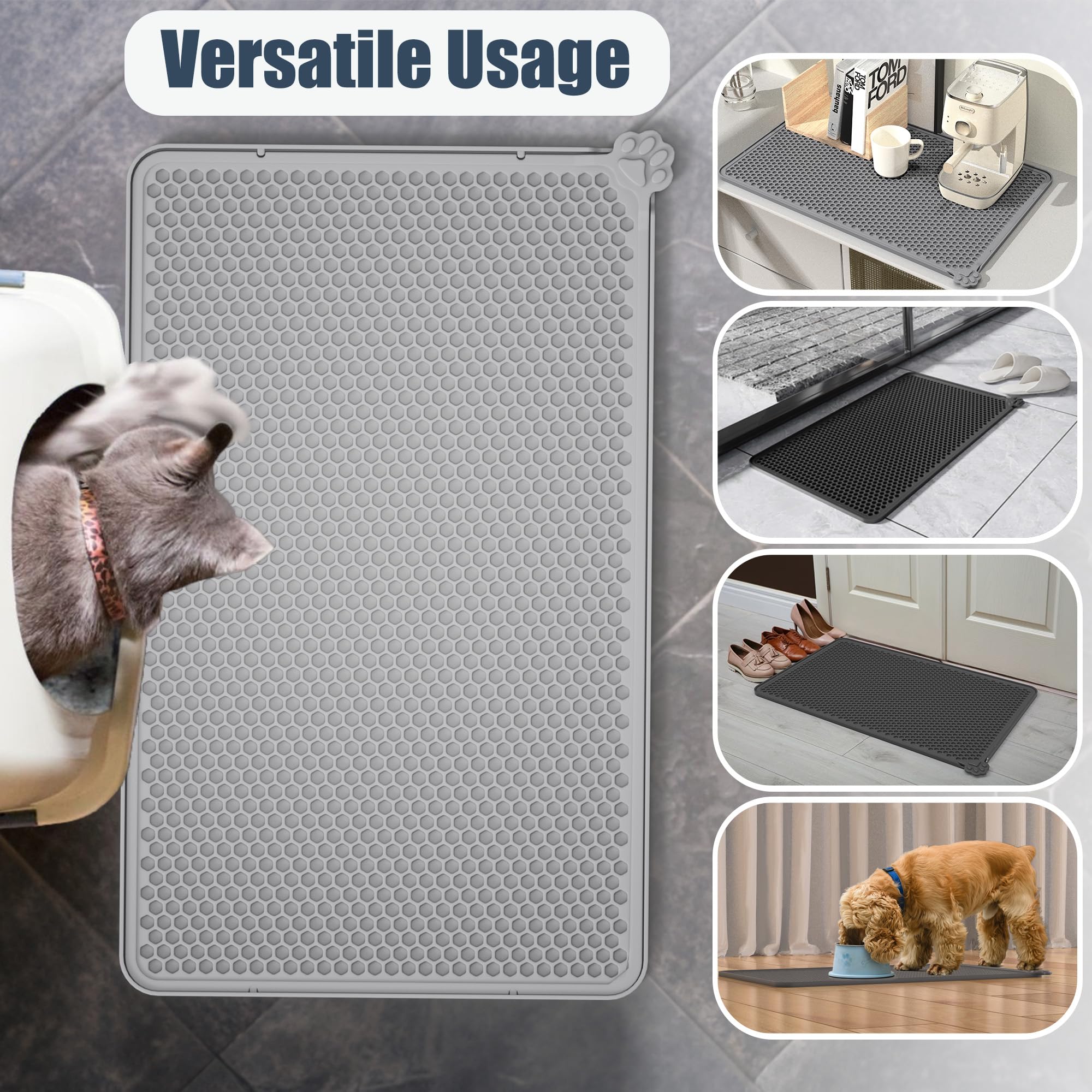 Purrersia tapis litière silicone design moderne qui s integre a votre decor