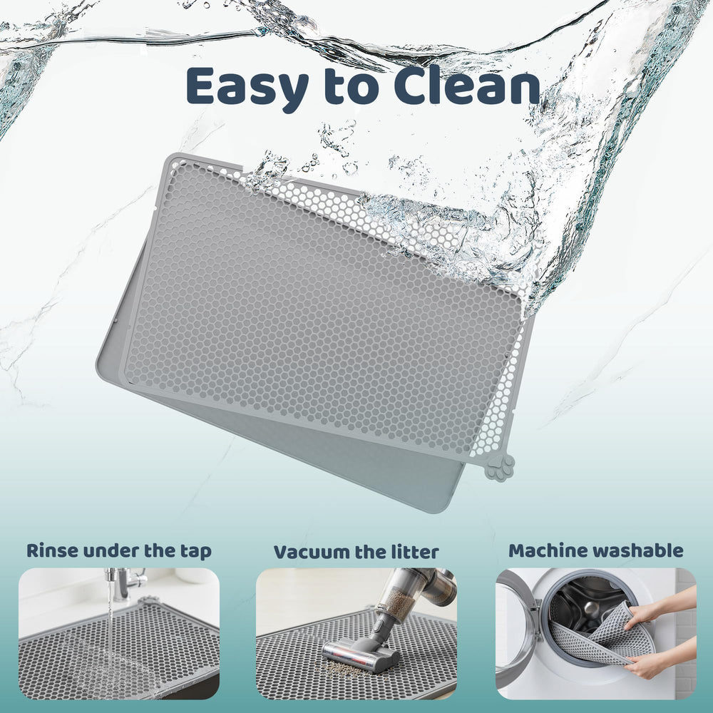 Purrersia tapis litière silicone durable, resistant aux rayures
