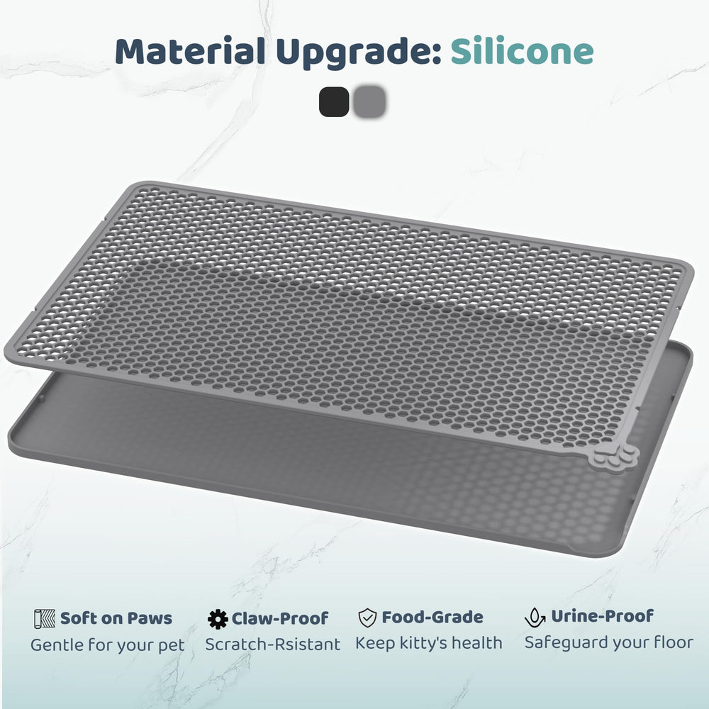Purrersia tapis litière silicone usage quotidien 24x15