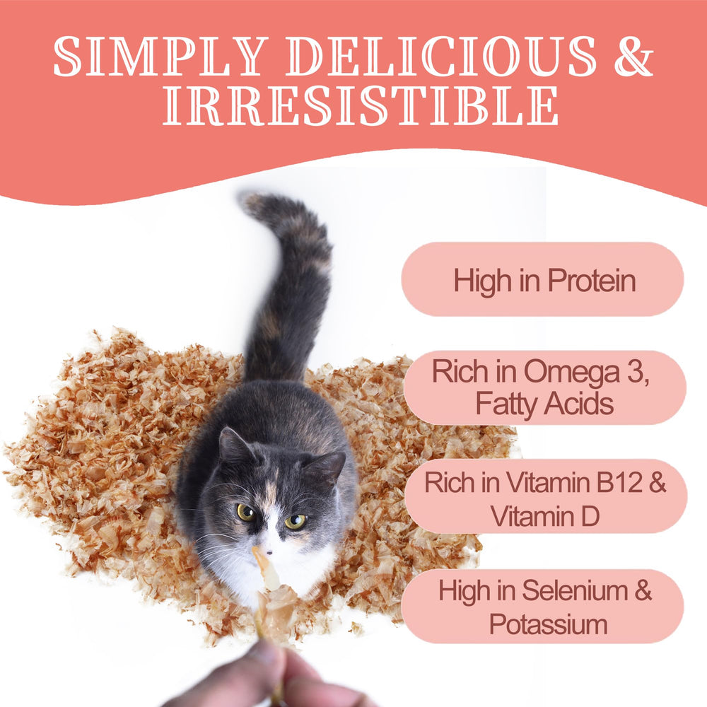 Purrfect Paws arôme bonito naturel, flocons faciles à saupoudrer sur les repas.