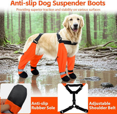 PurrHug bottes reflectives pour chien, visibilite accrue en promenade nocturne.