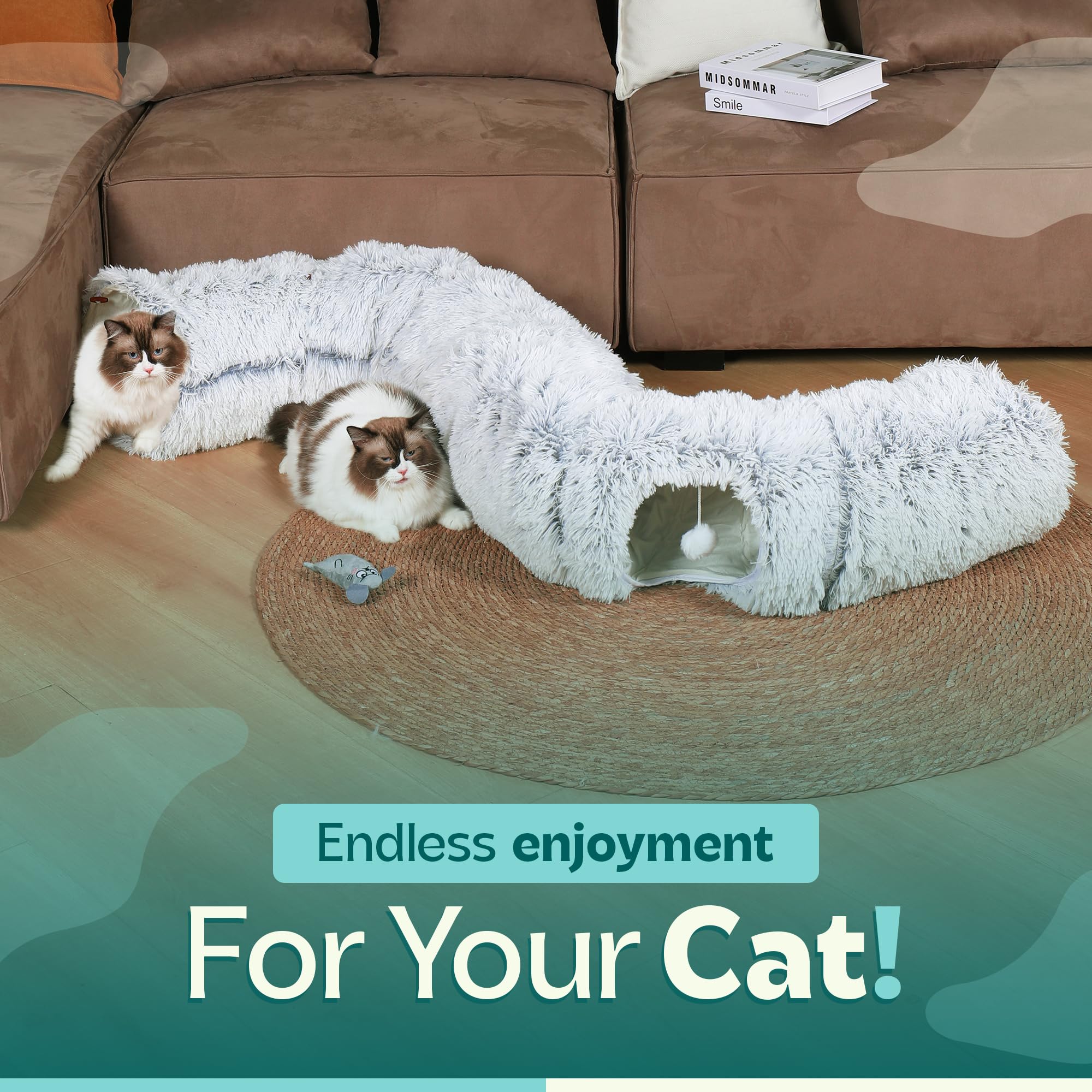 Purrific Pet Tunnel jeu interactif: stimulation et jeu pour chat