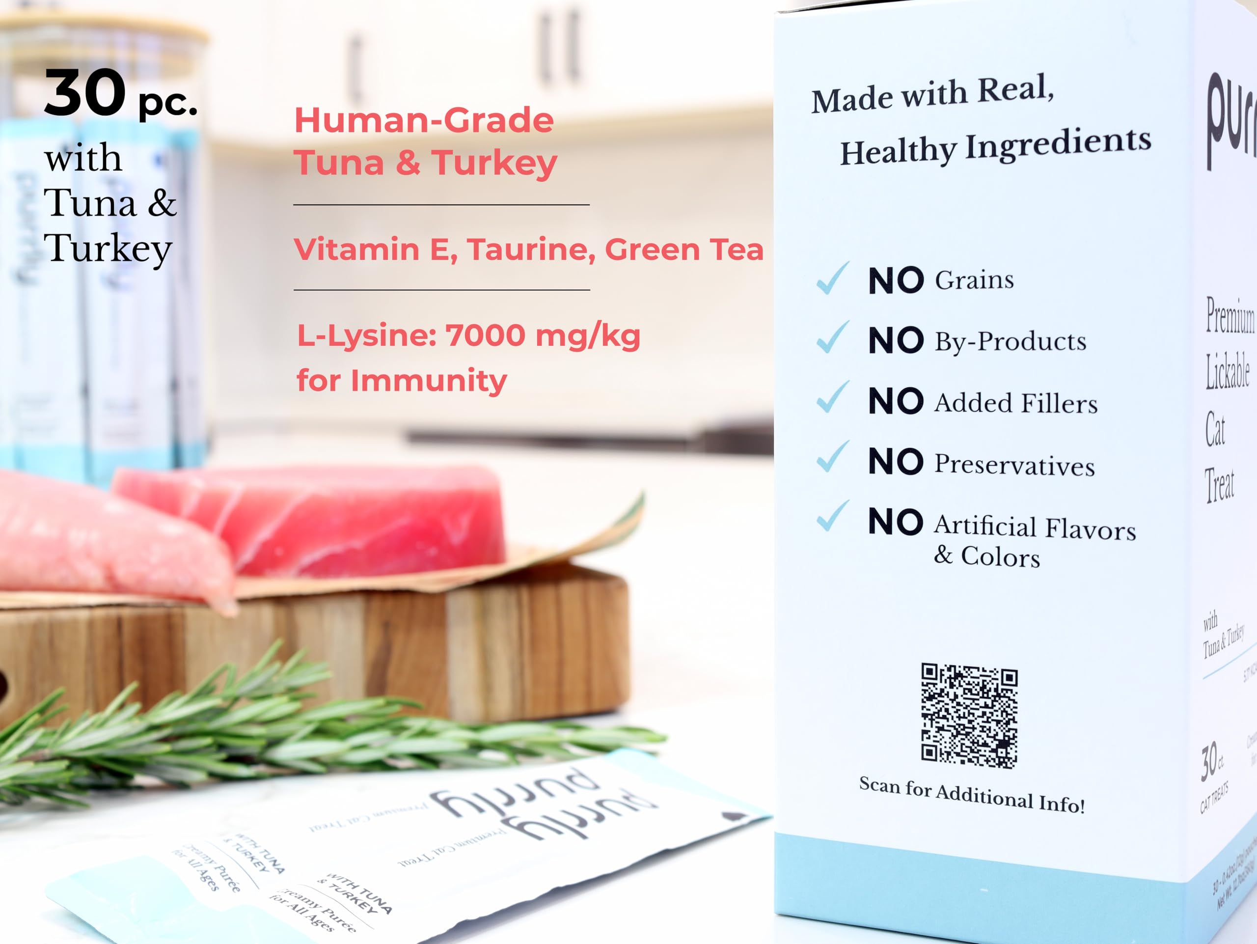 Purrly Chat Sans Cereales : option grain-free adaptée au régime alimentaire.