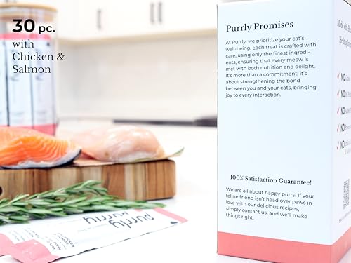 Emballage pratique de Purrly avec sachets faciles à ouvrir et à utiliser.