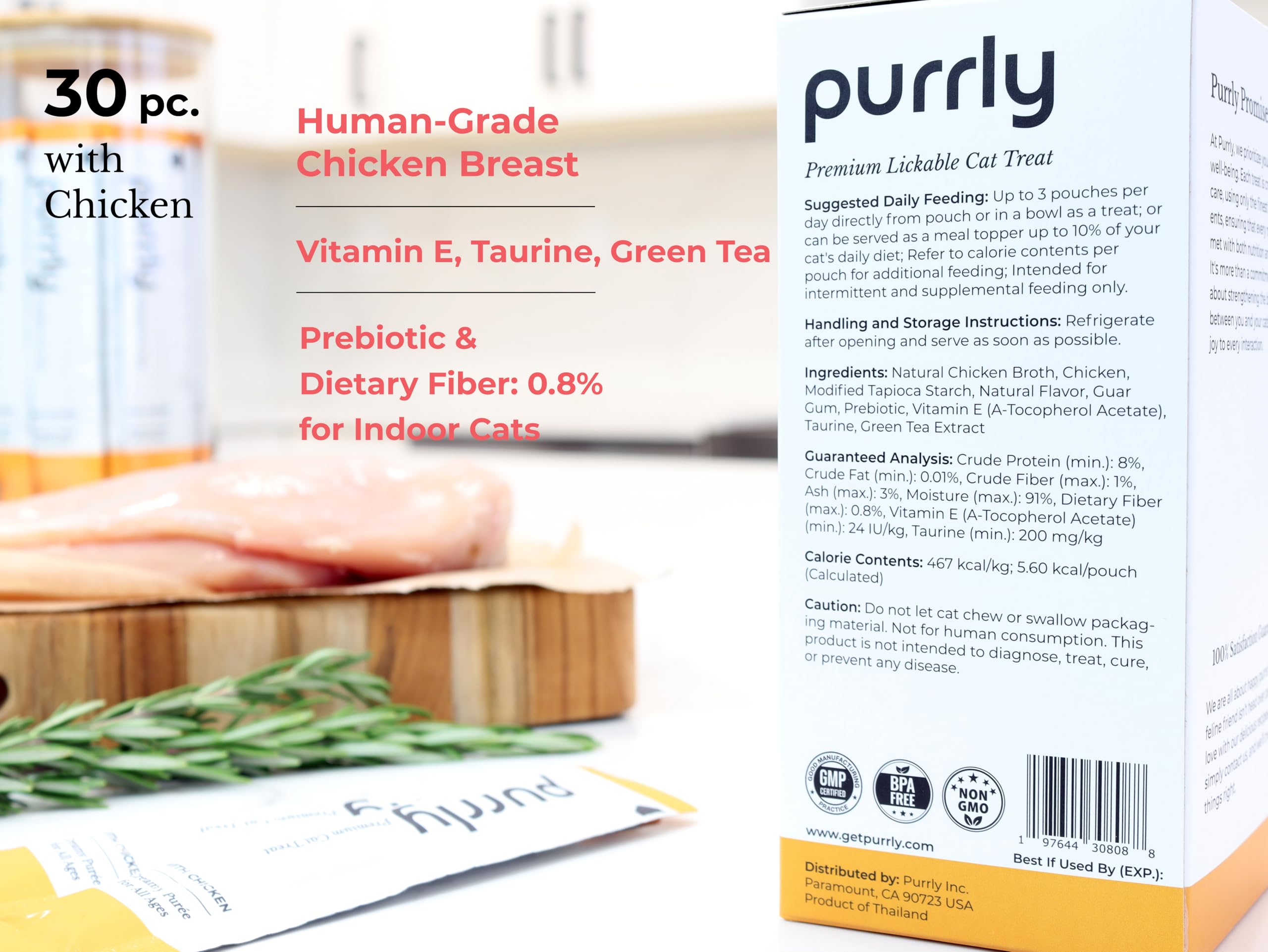 Purrly Protéines Humaines : source nourrissante et digestible pour votre félin.
