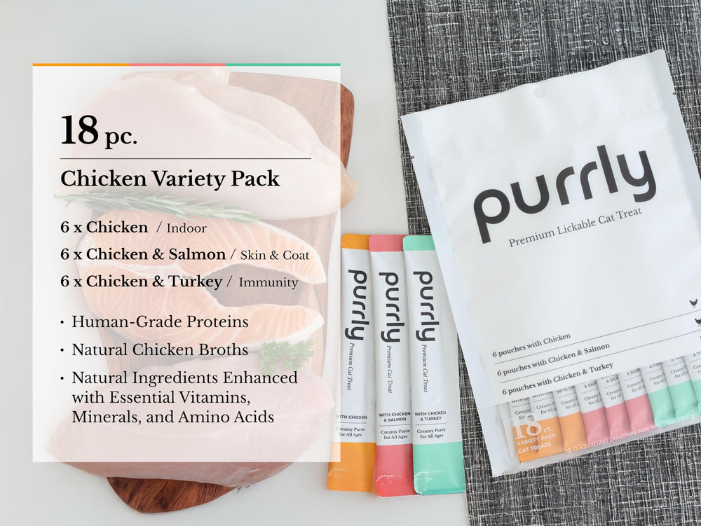 Purrly texture crème chat – texture lisse et appétente pour récompenser.