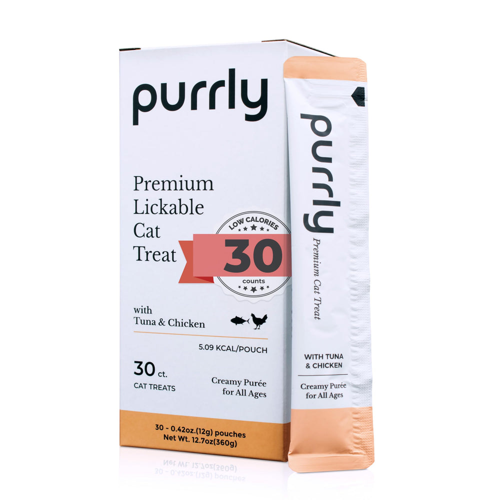 Purrly Treat Topper emballage - friandise pratique pour récompenser votre chat
