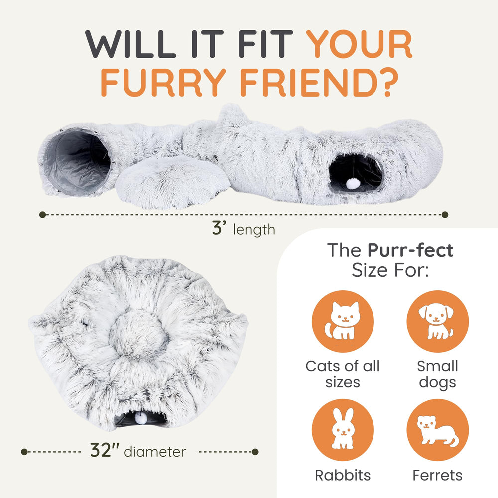 Purrpuff base antidérapante maintient le tunnel stable