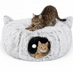 Purrpuff tunnel interactif 3-en-1 pour repos et stimulation du chat