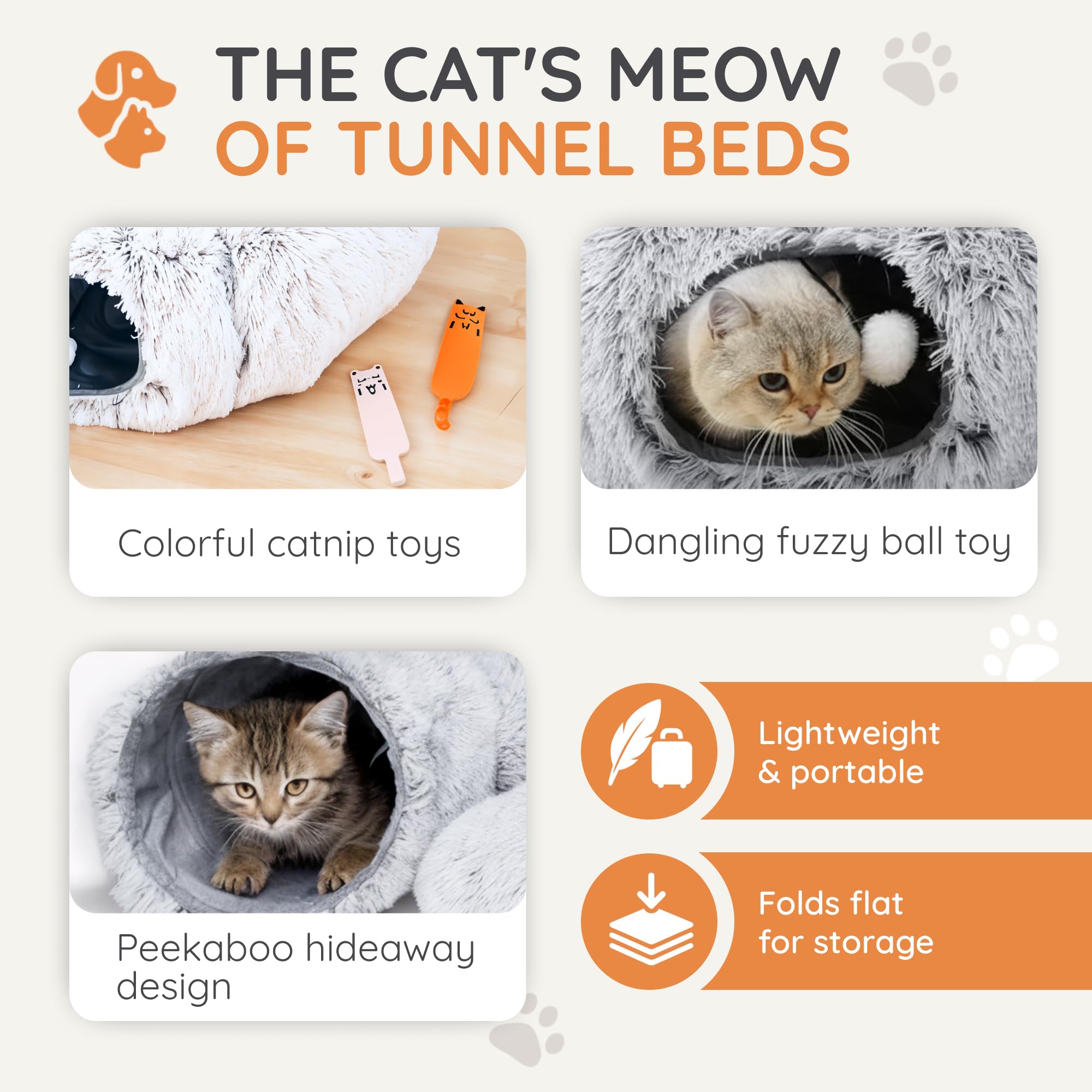 Purrpuff tunnel-donut-chat favorise l'exploration ludique