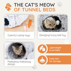 Purrpuff tunnel-donut-chat favorise l'exploration ludique