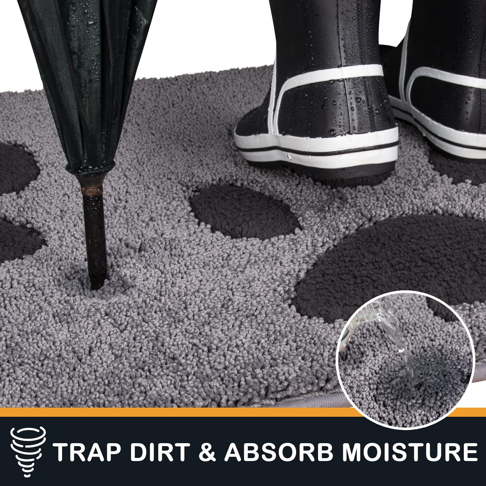 PURRUGS Tapis-absorbant-microfibre capte lhumidite et garde le sol sec