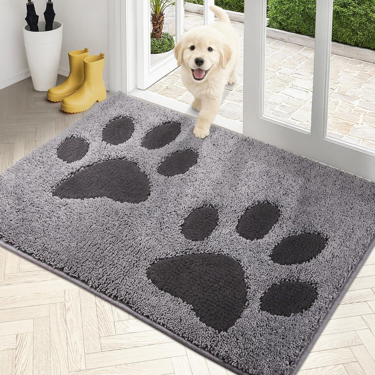 PURRUGS tapis anti-poussière pour porte: capte poussière et garde les sols propres.
