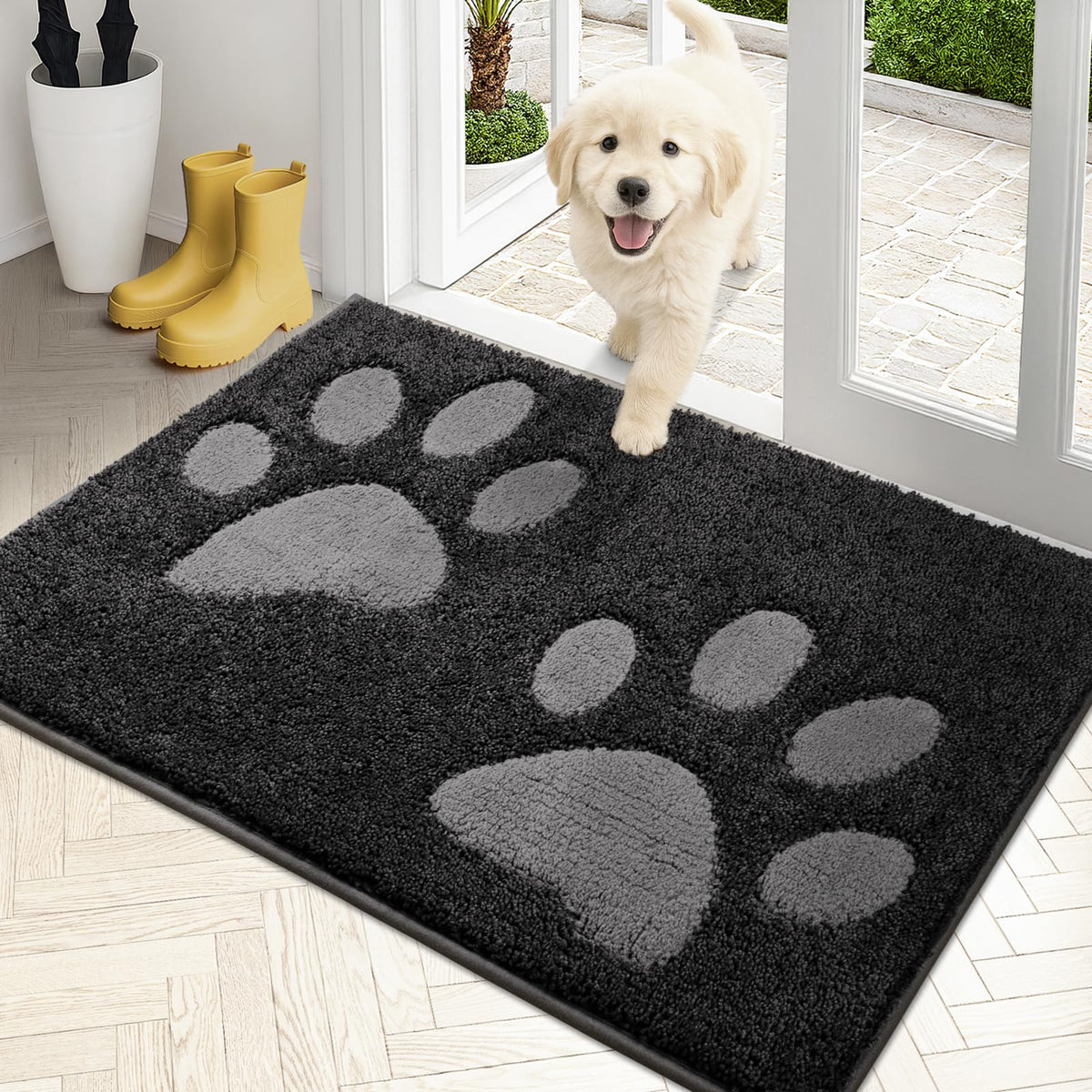 Tapis PURRUGS d'entrée absorbant, idéale pour l'humidité.