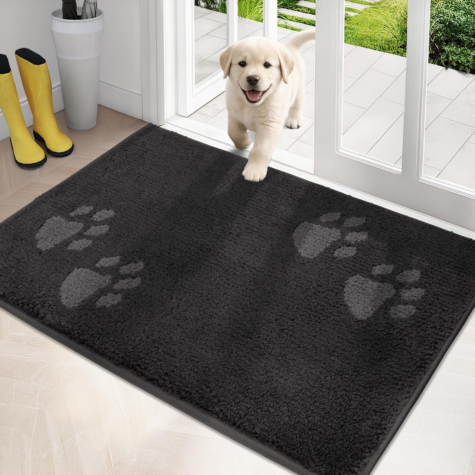PURRUGS tapis entrée-boue-eau: capture boue et humidité au seuil.