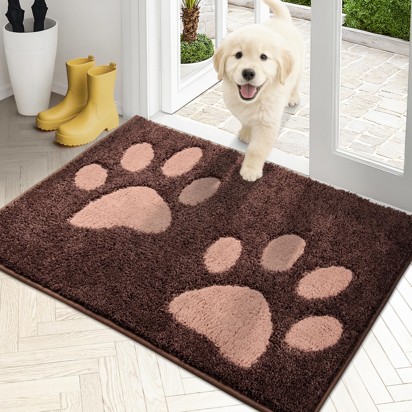 PURRUGS Tapis porte absorbant saletés et humidité des semelles