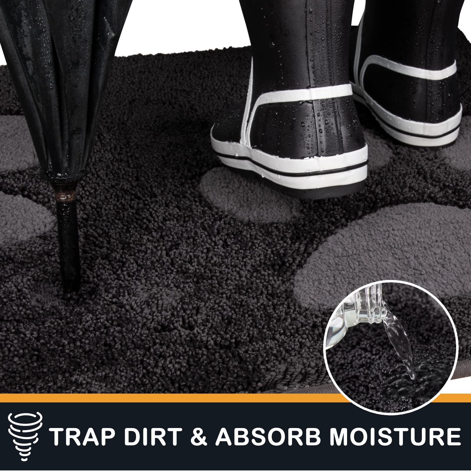 PURRUGS tapis porte anti-glissant stabilité renforcée pour éviter les chutes.