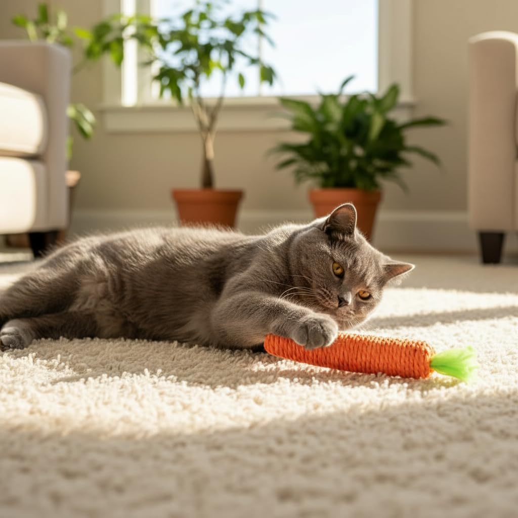 PurYupearl construction durable jouet chat longue durée.
