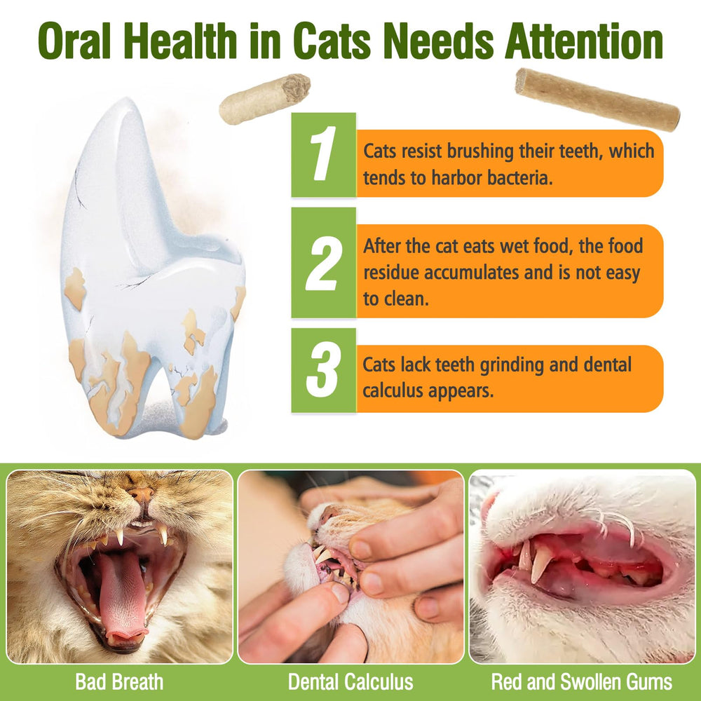 Puxulyiz Sticks Chat Dentaire Naturel: ingrédients 100% naturels pour le soin dentaire.