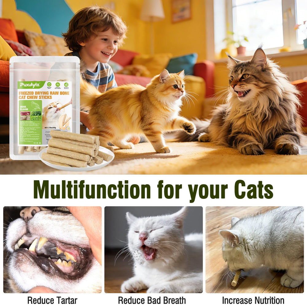 Puxulyiz Sticks Chat Haleine Améliorée: sensation de fraicheur après utilisation.