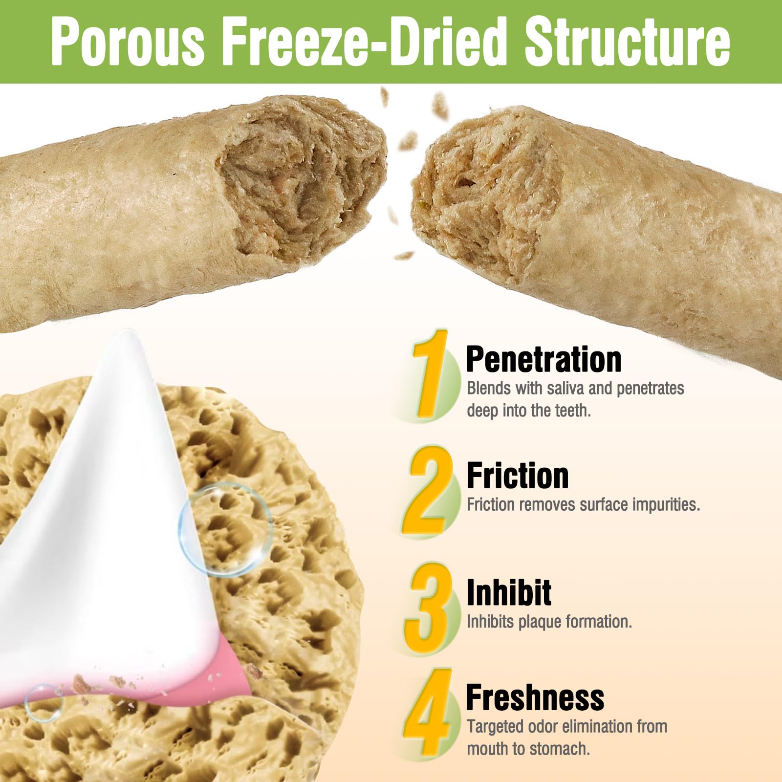 Puxulyiz Sticks Chat Respiration Fraiche: haleine plus agréable après la friandise.