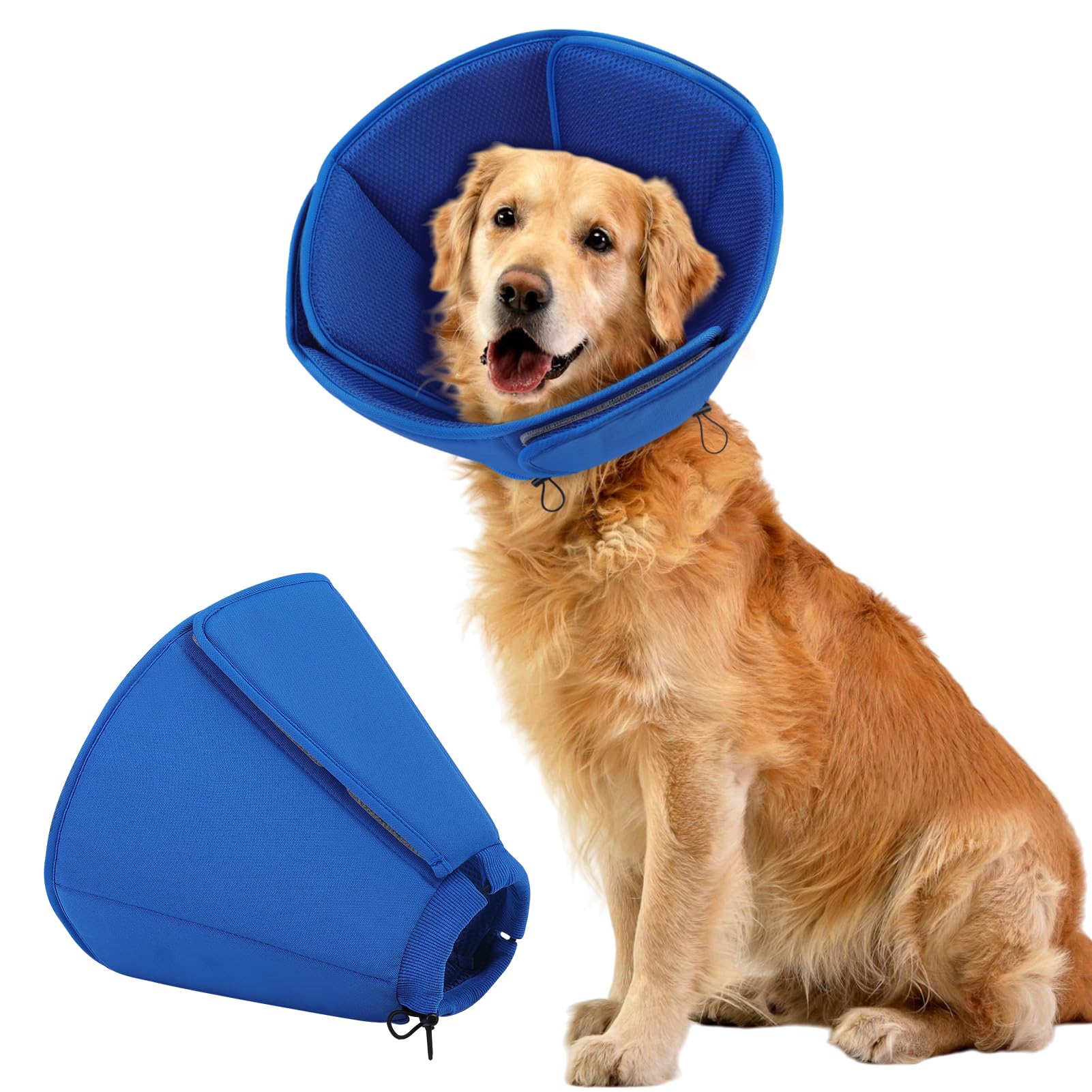 PUZAUKAL collier élisabéthain doux pour chien, confort post-chirurgie.