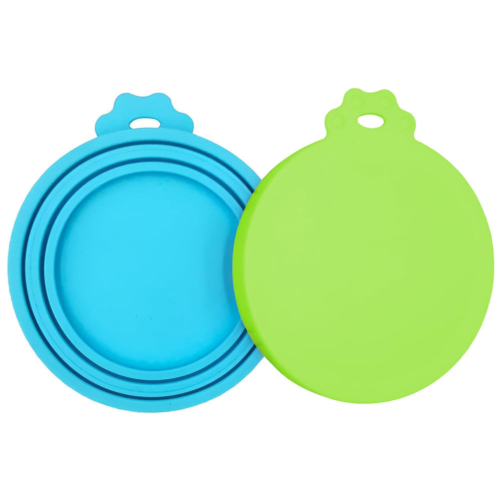 PWOD pack de couvercles vert pour boîtes d'aliments animaux, hermétique et frais.