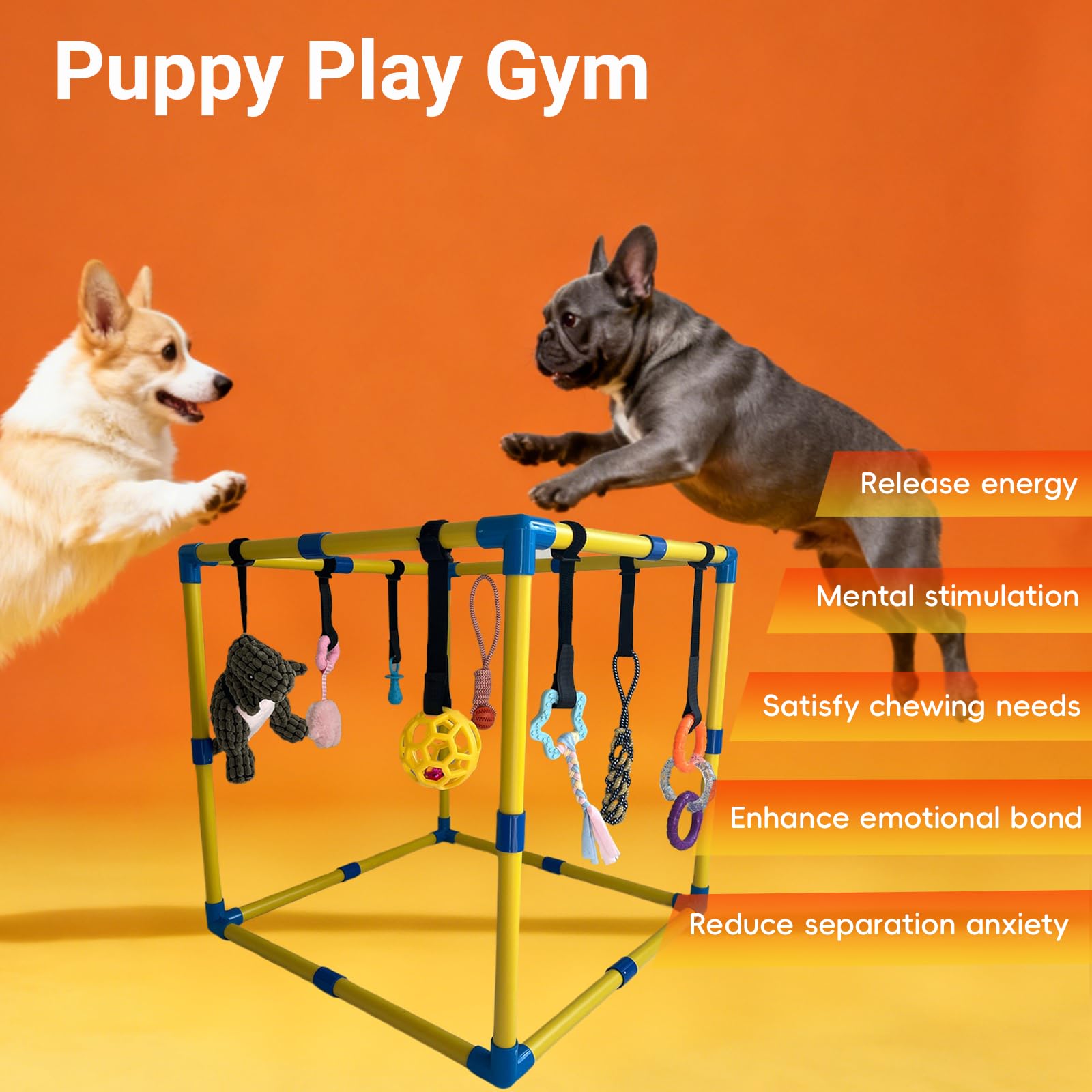 Pwvivjoi: jouet-cache pour chiot, élément surprise stimulant et durable.