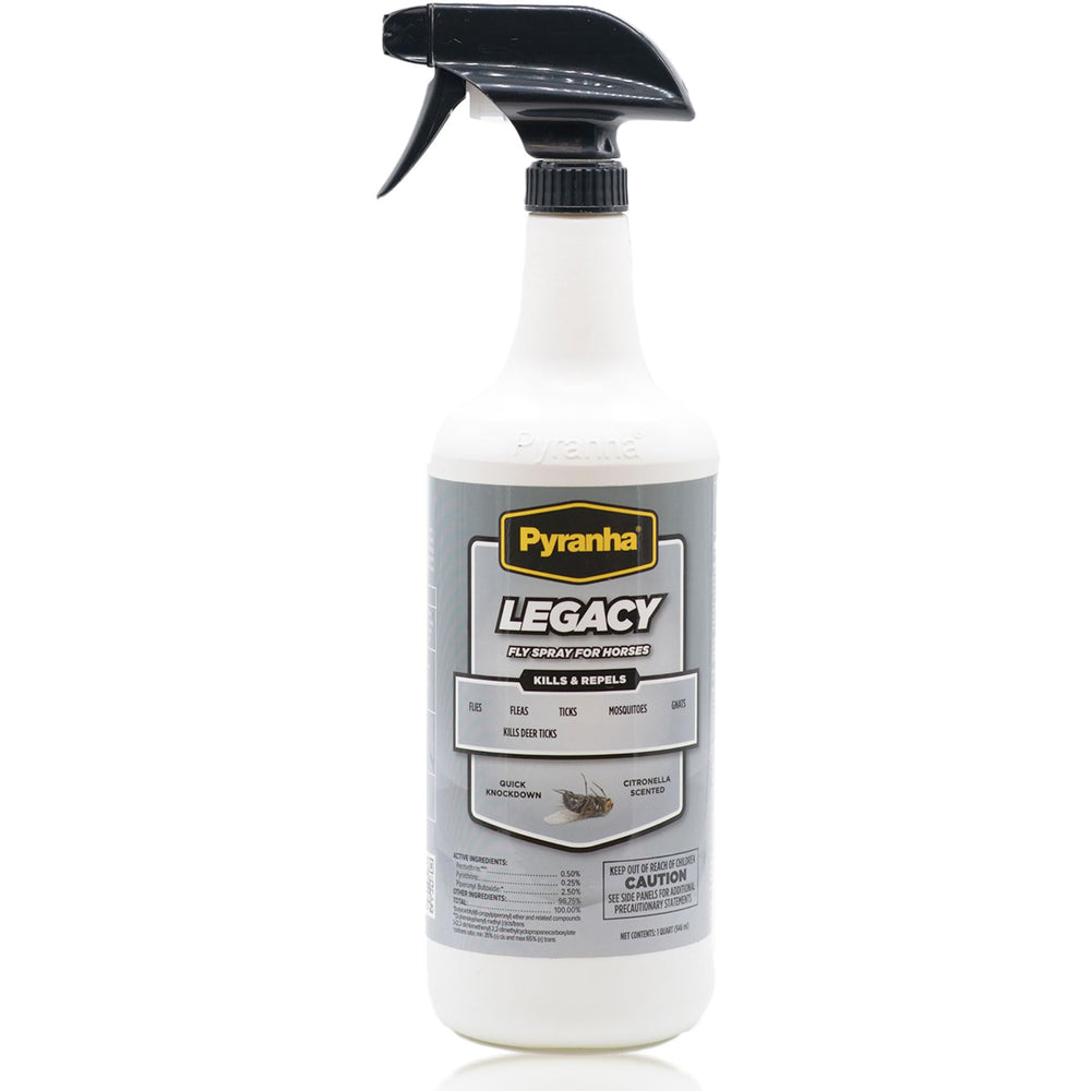 Pyranha Legacy Spray – bouteille 1 quart prête à l’emploi pour protéger le cheval.