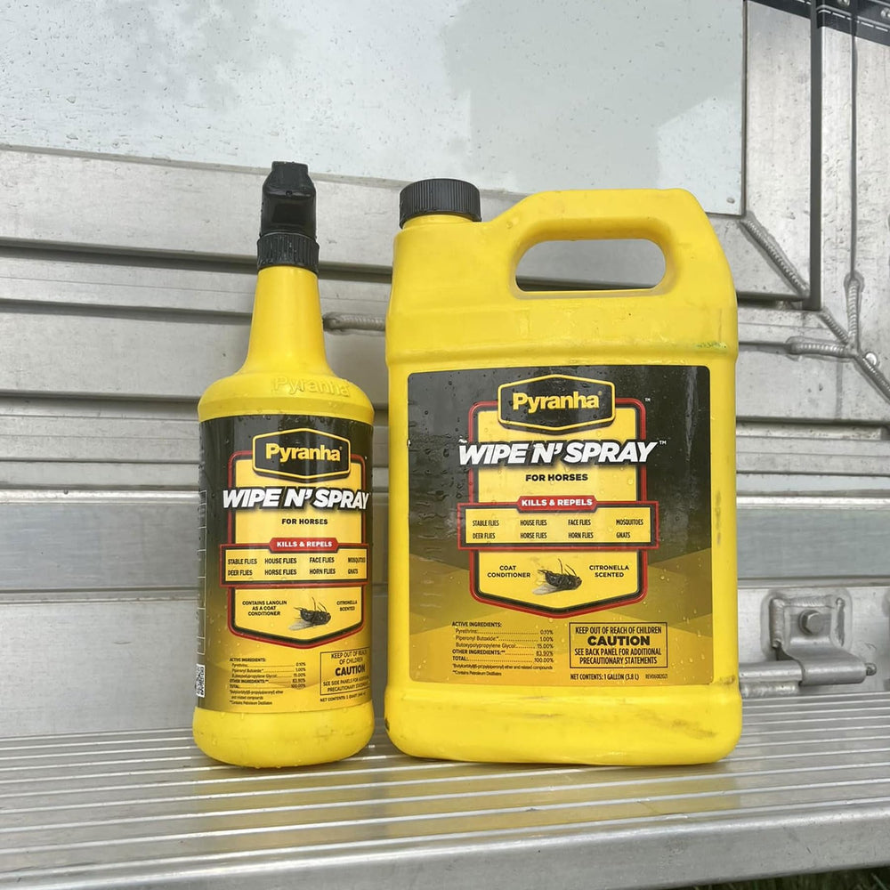 Poil brillant et soigné après l'utilisation de Pyranha Wipe N' Spray.