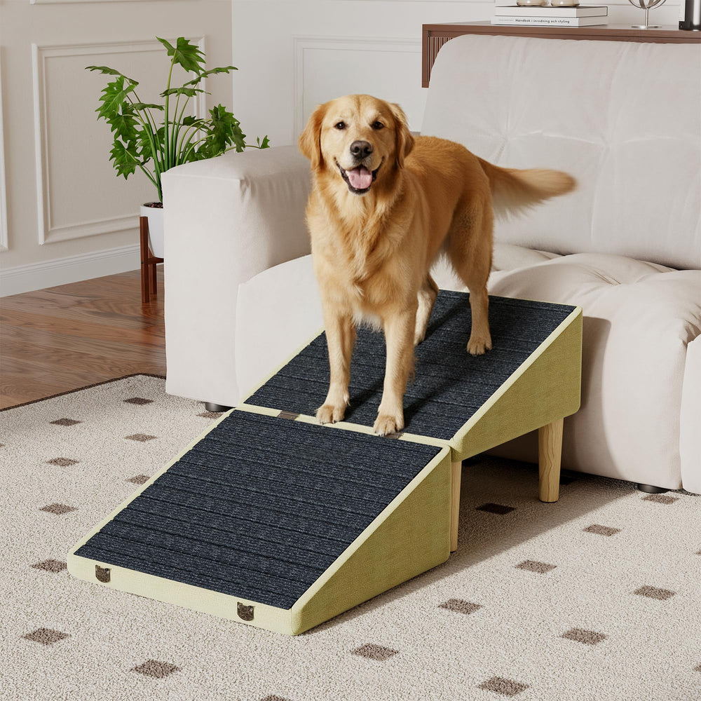 PyroLog rampe 3-en-1 avec rangement caché, facile montée pour chiens