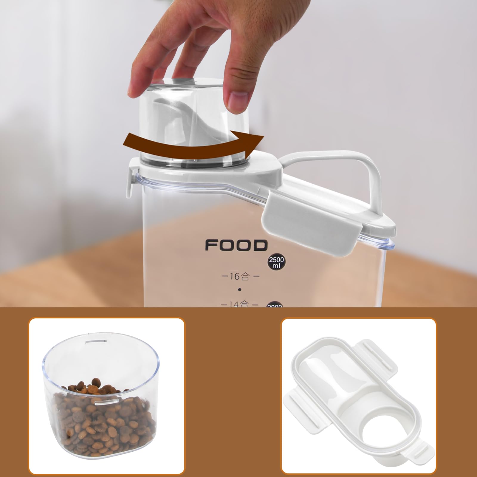 P-ZOONPE Capacité 2,5 L — idéal pour chiens, chats et oiseaux.