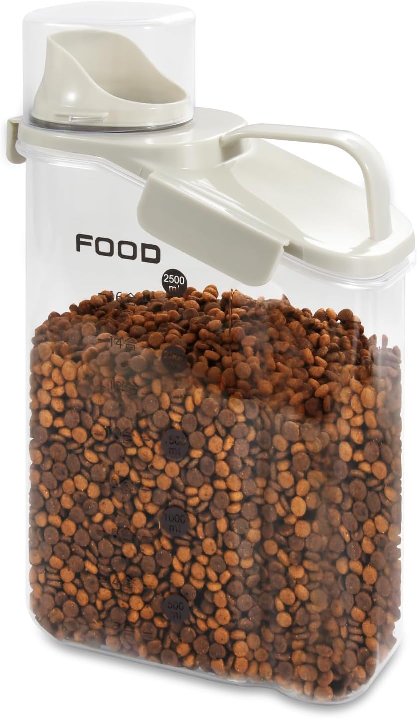 P-ZOONPE Conteneur aliments chien — vue avant, stockage pratique et frais.