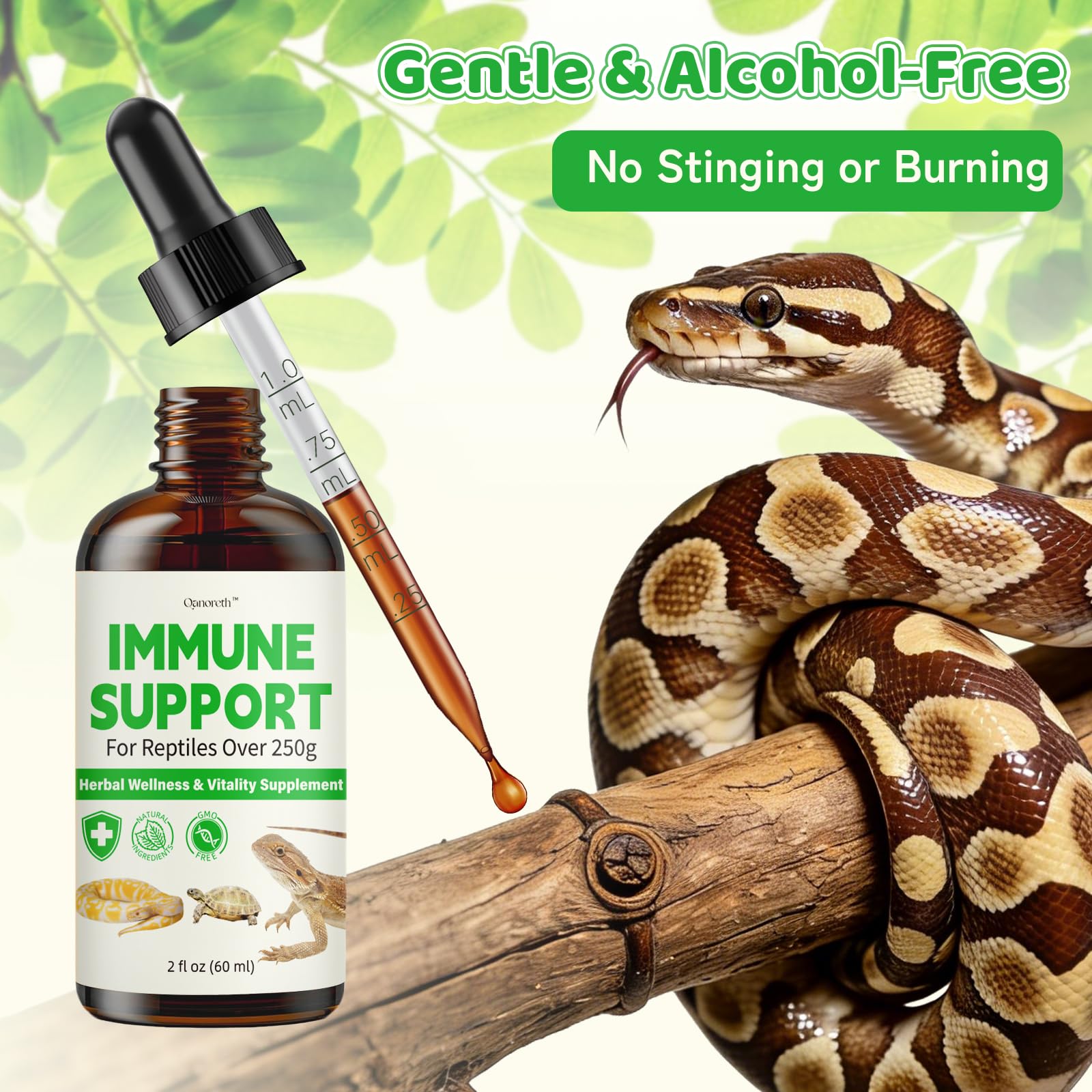 Base glycerine sans alcool Qanoreth, administration douce et facile.