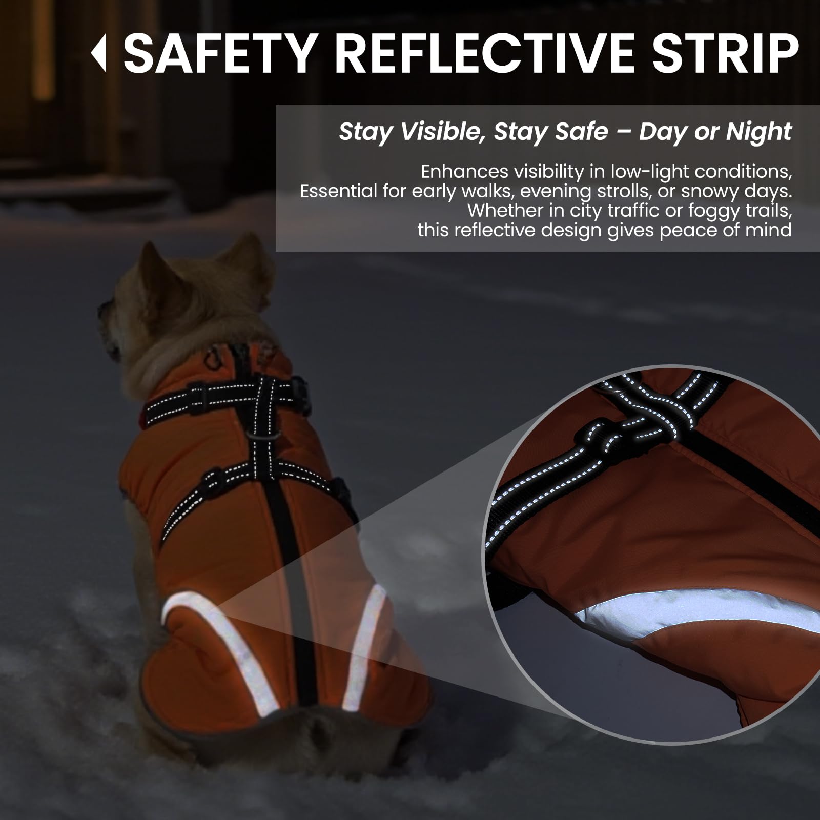 Manteau QBLEEV col roulé reglable, protège le cou contre le vent