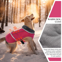 QBLEEV manteau chien avec trou pour laisse cachee, contrôle facilité en promenade.