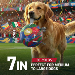 QDAN balle chien PU durable idéale pour tirer et lancer.