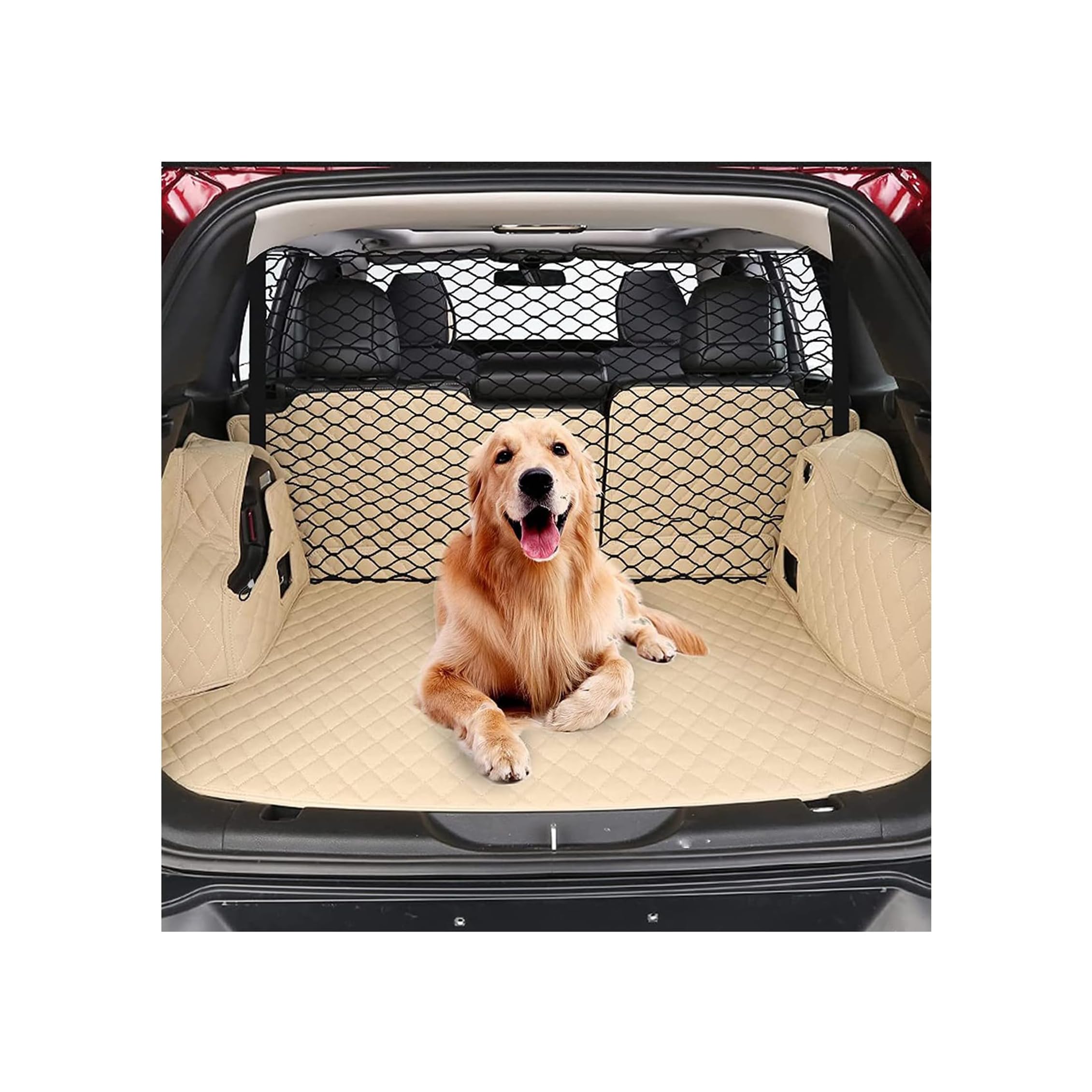 Barrière Q-DDOIT pour chien auto arrière, sécurité au trajet.