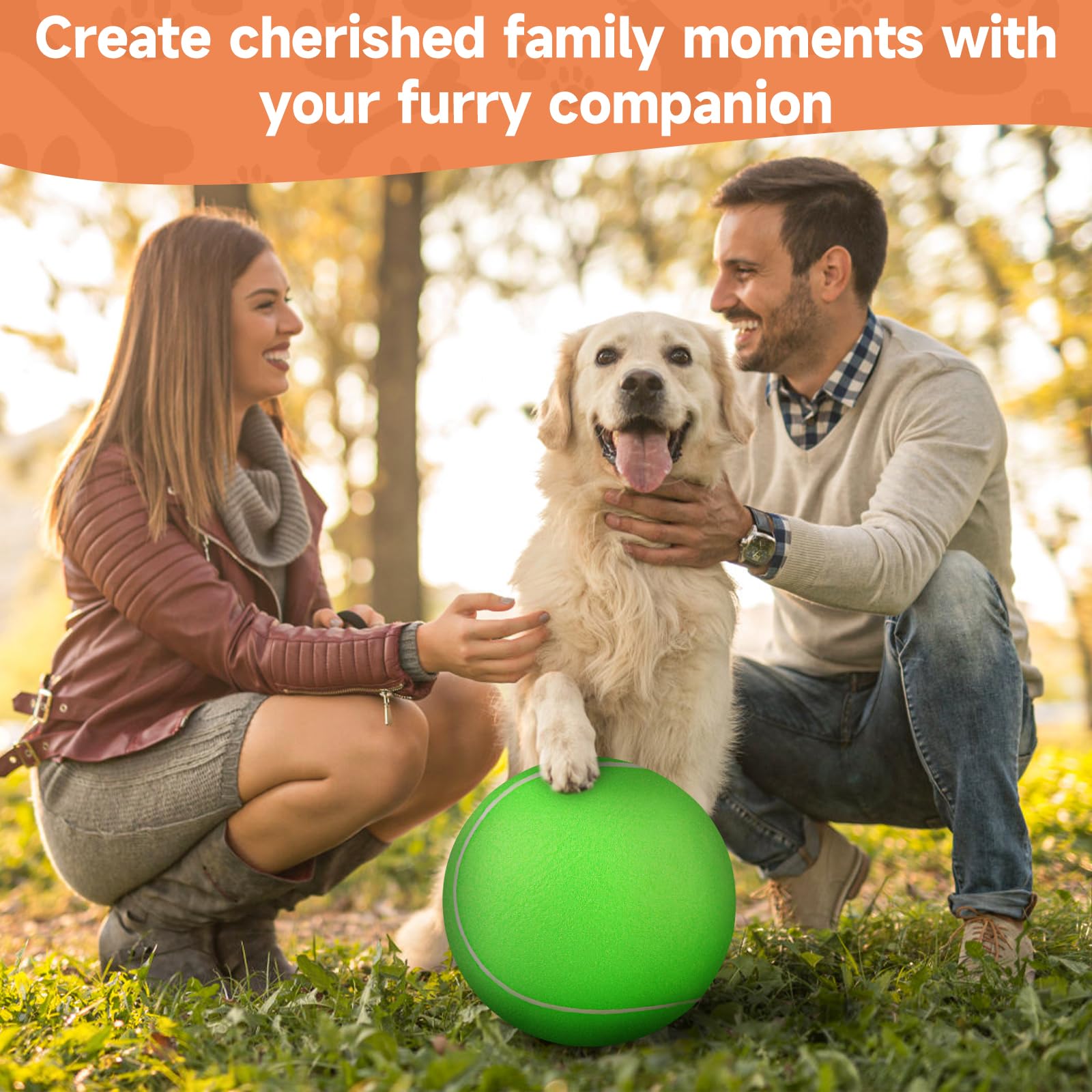 QDAN balle-caoutchouc-naturel, matériel sûr et durable pour votre chien.