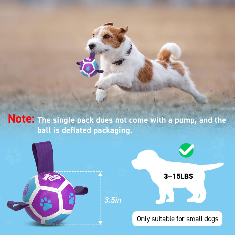 QDAN balle-petit-chien polyuréthane doux, sécurité pour dents et mâchoire.