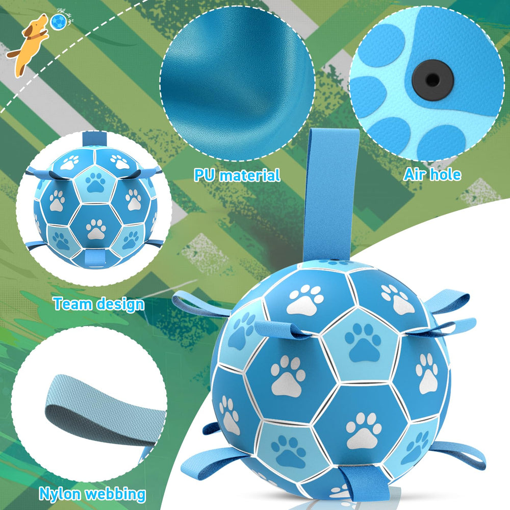 QDAN balle-football-cadeau-chien: cadeau ludique stimulant énergie et joie.