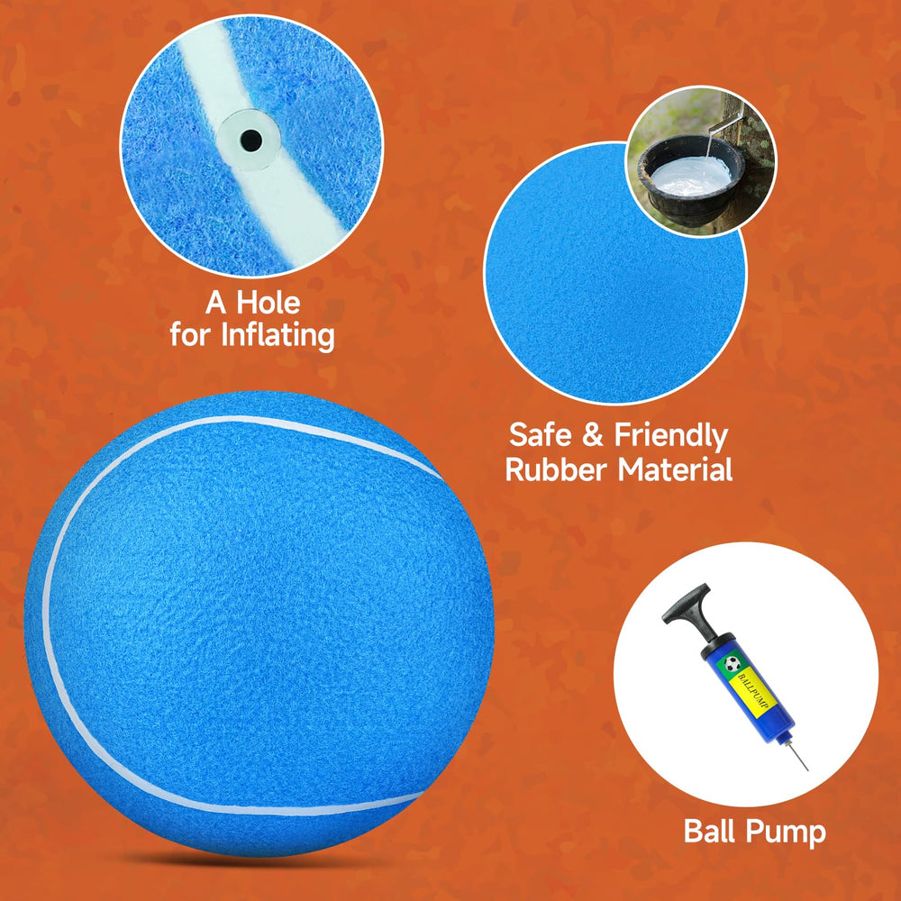 Cadre de jeu sûr et durable avec la balle géante QDAN pour chiens.
