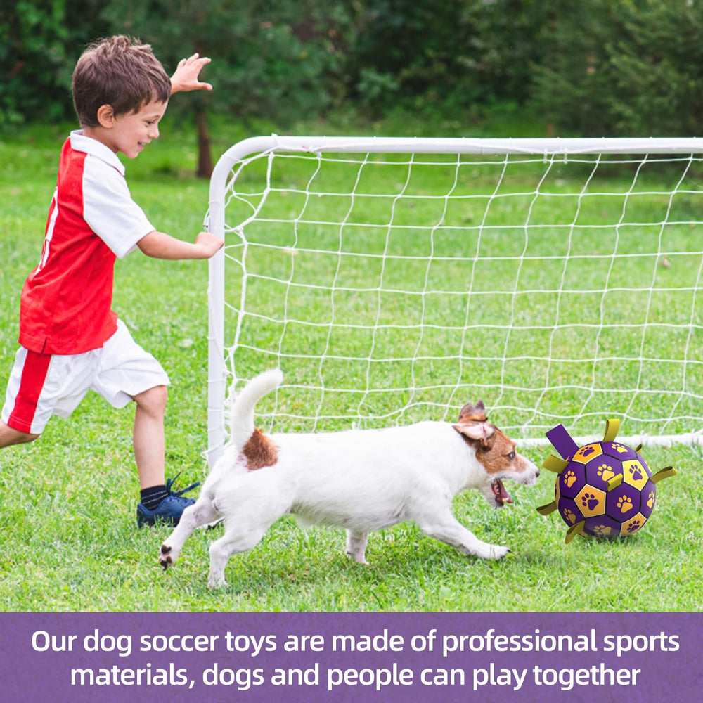 Ballon de football QDAN avec sangles pratique pour lancer.
