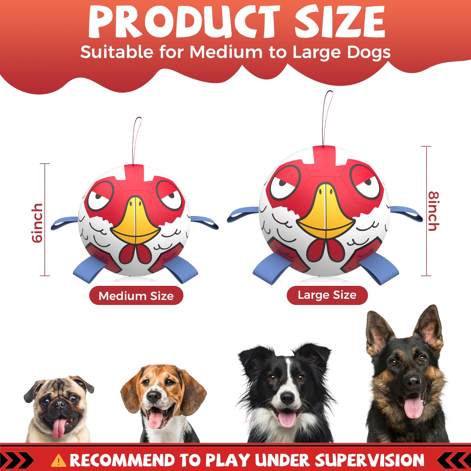 Rebond imprévisible de la balle QDAN pour stimuler la poursuite du chien.