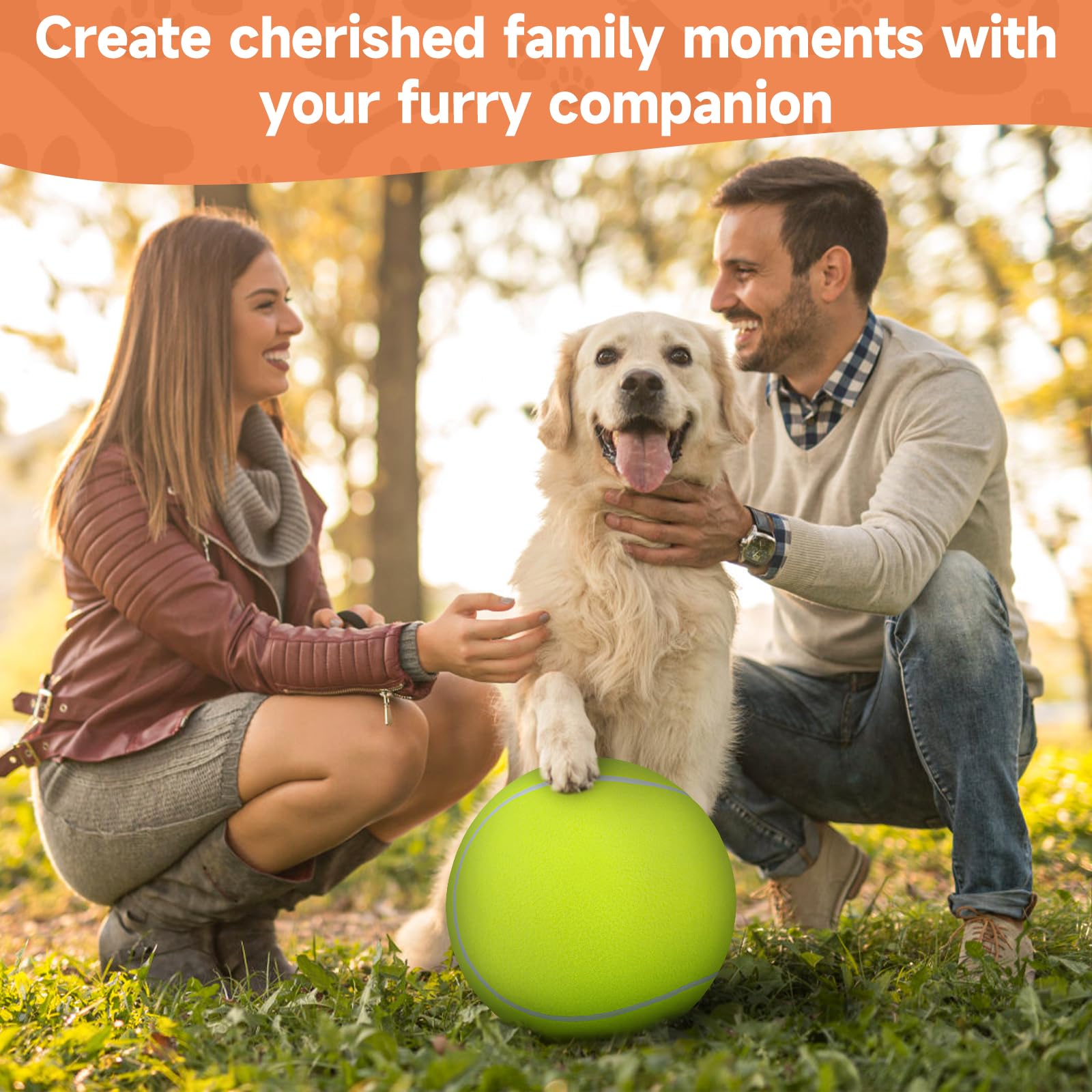 QDAN jeu interactif pour chien, balle en caoutchouc naturel.