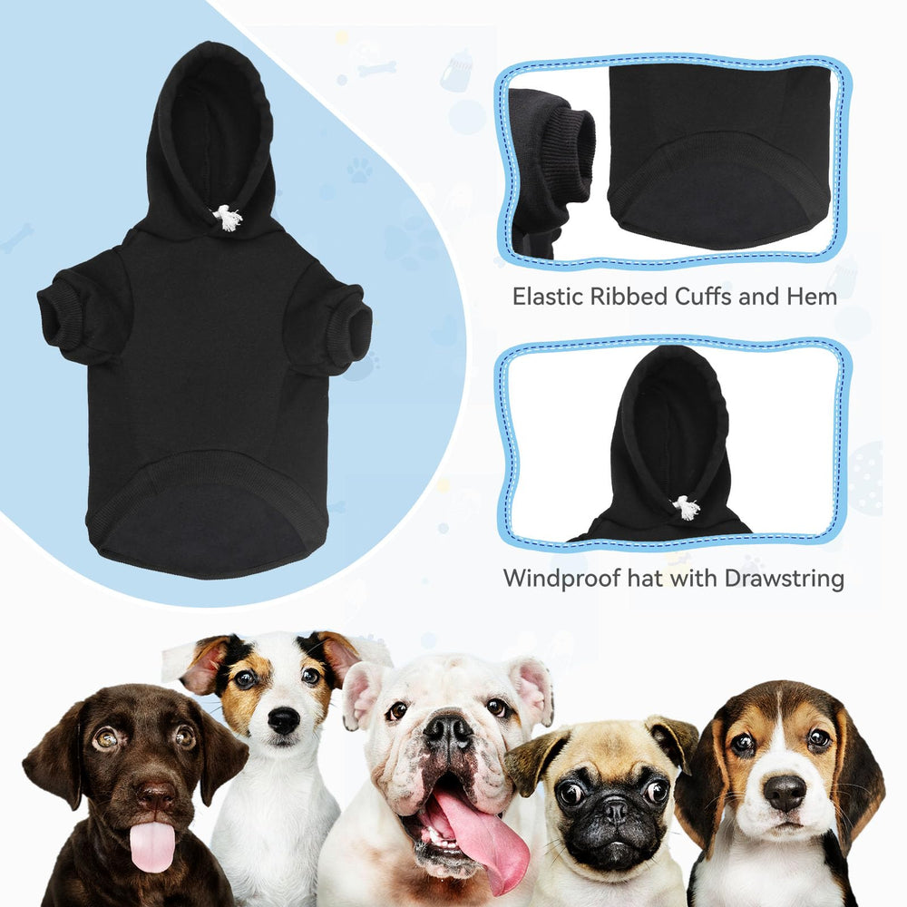 Capuche légère et chaleur adaptée, QDYU pull chien pour toutes les saisons.