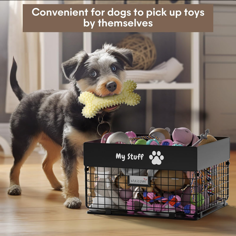 Panier jouets chien pliable par qeerable – rangement compact et facile à ranger.