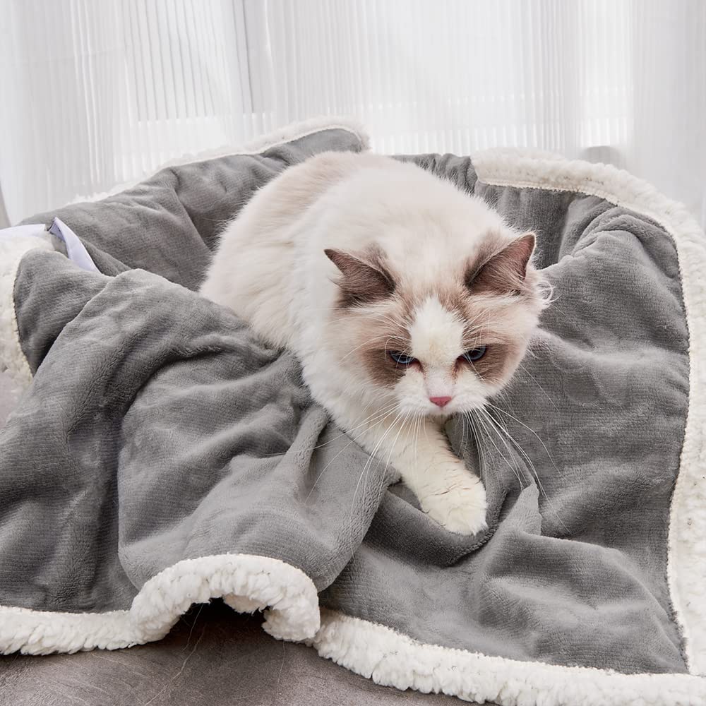 Qeils doublure sherpa gris, douceur chaude pour les nuits